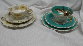 2 SETS OF TEA CUPS - KPM & BAVARIA