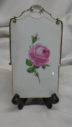 ANTIQUE MEISSEN PINK ROSE CHEESE BOARD TRAY