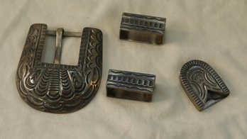SILVER BELT BUCKLE - MAKERS MARK