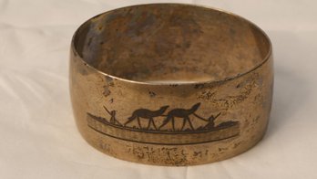 CHICAGO WOLRDS TRADE FAIR NAPKIN RING?? - TESTED SILVER