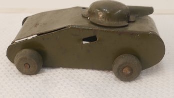 VINTAGE GREEN METAL TANK