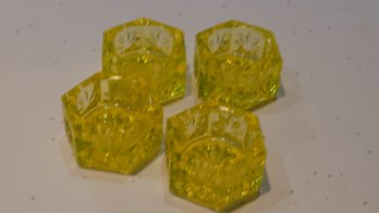 Vintage Uranium Salt Cellars