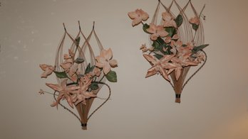Faux Flower Wall Decor