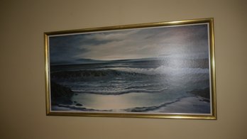 Nicely Framed Michael Russell Ocean Scape Print
