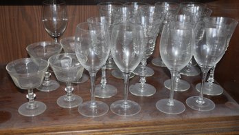 COLLECTION OF WINE GLASSES