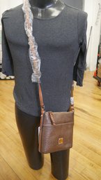 NEW DOONEY & BOURKE CHESTNUT LEATHER CARRIER