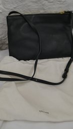 BLACK CELINE PARIS SHOULDER BAG