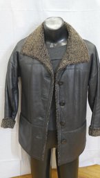 VINTAGE LORINGHOVEN LAMBSWEAR LEATHER JACKET SIZE 32