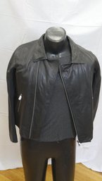 NWT BLACK LEATHER JACKET SIZE L