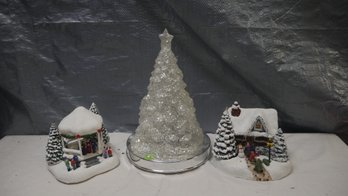 CHRISTMAS HOUSES AND TREE