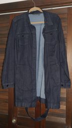 SUSAN GRAVER JEAN COAT SIZE L