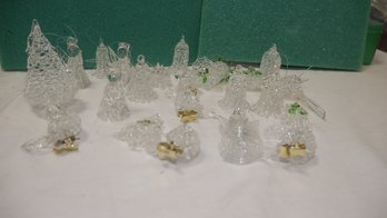 Collection Of Spun Glass Ornaments