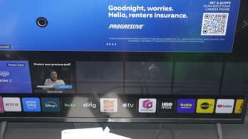 LG 43' FLAT SCREEN TV WITH REMOTE