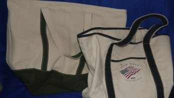 LANDS END AND OLD NAVY CANVAS TOTES