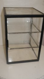 Lot 3 Small Metal And Glass Display Cabinet