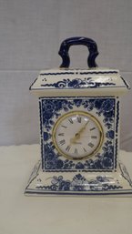 Handpainted Delft Shelf Clock