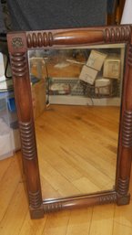 VINTAGE WOOD FRAMED MIRROR