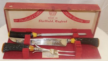 SHEFFIELD ENGLAND CARVING SET