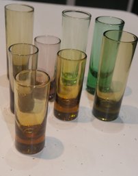 Assortment Of Colored Shot Glasses