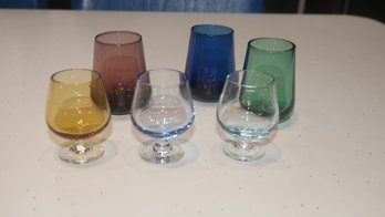 Assortment Of Cordial  Liqueur Glasses