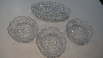 PRESSED GLASS BOWLS