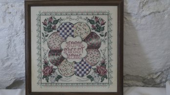 FRAMED HOME SWEET HOME EMBROIDERY