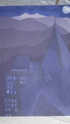 UNFRAMED UNSIGNED PAINTING ON CANVAS
