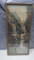 WATKINS GLENS COLOR PRINT BY HARRIS