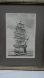 REFLECTIONS CHARLES W MORGAN SAILING SHIP PRINT