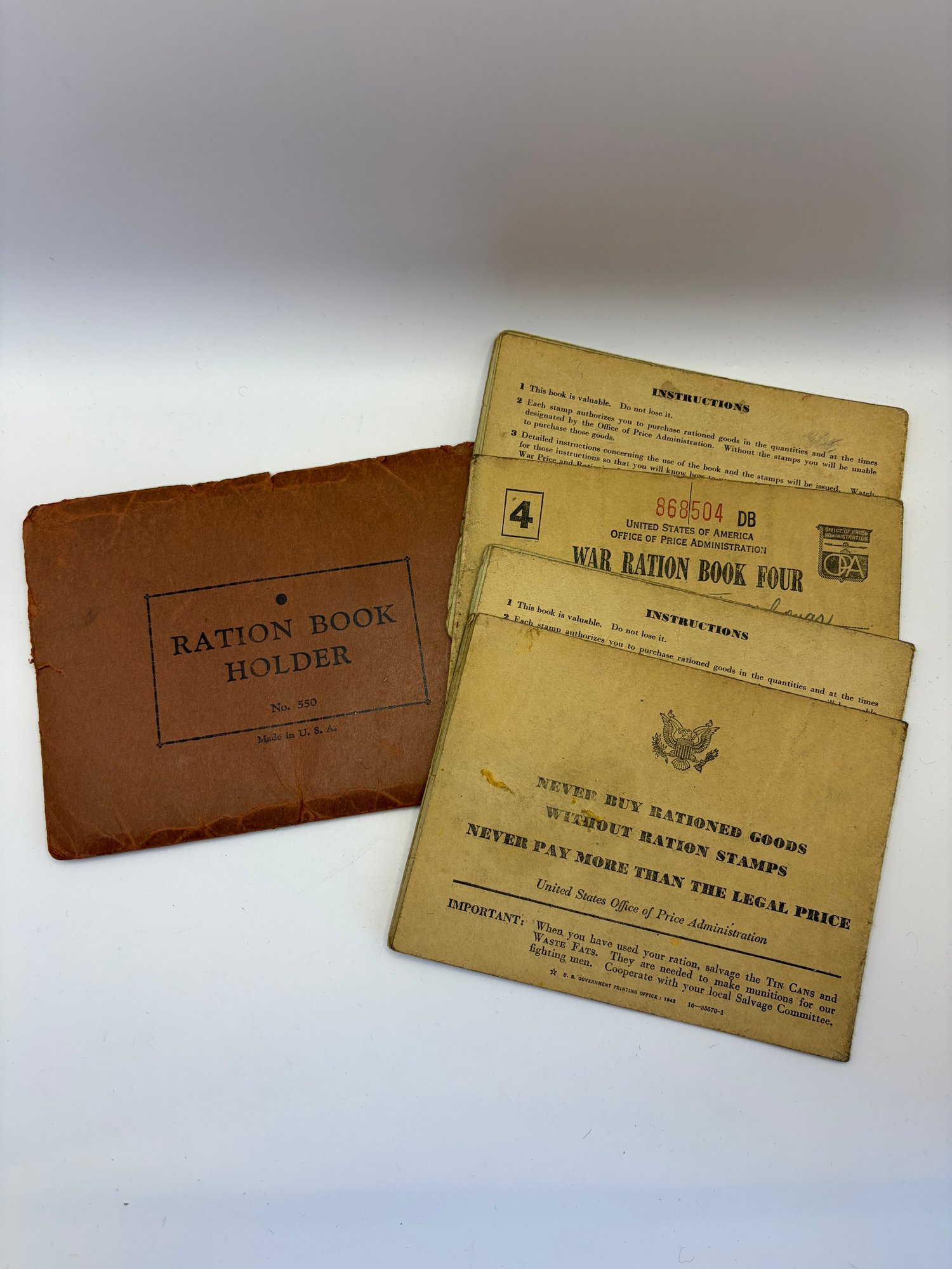 1940s World War II US Ration Books With Stamps #47410 | Auctionninja.com