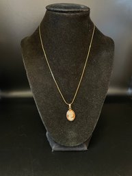 Monet Cameo Pendant Necklace