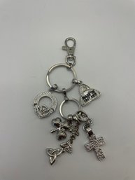 Killarney Crystal Celtic Knots Claddagh Cross Clover Charms Keychain