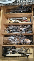 Drawer Full Of Silverware