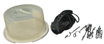 Cake Storage And Electric Hand Mixer