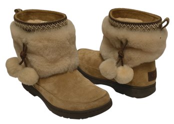 Tan UGG Boots With Fur Size 7 (MB)