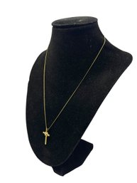 14K Italian Cross Necklace