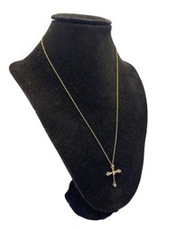 10K Cross Motif On 1/20 14K Chain
