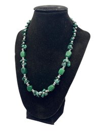 Genuine Green Mica Necklace