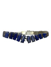 Sterling Silver 980 Lapis Lazuli Bracelet