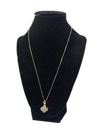 Sterling Silver Cluster Pendant Necklace