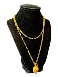 Julie Vos Gold-plated Baroque Style Pendant Necklace