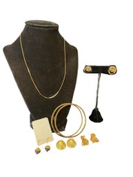 Gold Tone Jewelry Suite