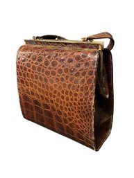 Vintage Crocodile Leather Handbag