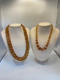 Costume Orange Beaded Necklaces