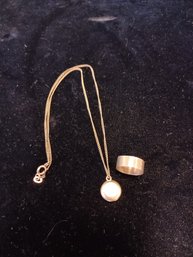 Vintage Gold Filled Necklace And Ring