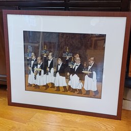 Guy Buffet Print 'Charge Of The Flower Bucket Brigade'