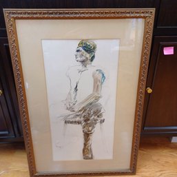 Original Art By Bill Oakes 'Nordic Gypsie '