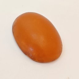 Cabochon  Jasper (?), Orange/Apricot Colored Stone 8.5ct