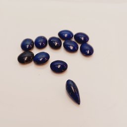 Lapis Lazuli Oval And 1 Teardrop Beads