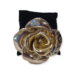 Sterling Silver Rose Brooch/Pendant,  Weighted